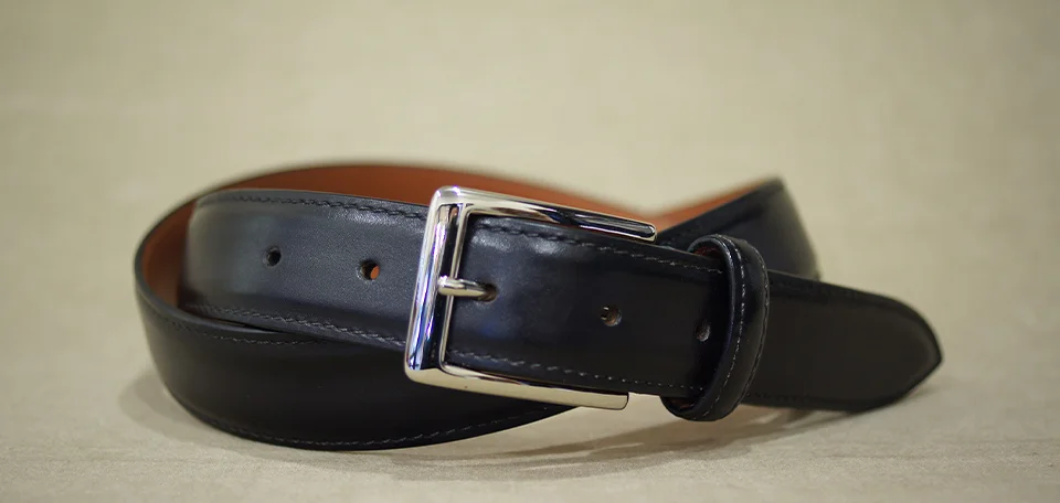 ベネチアンレザーで作るオーダーベルト