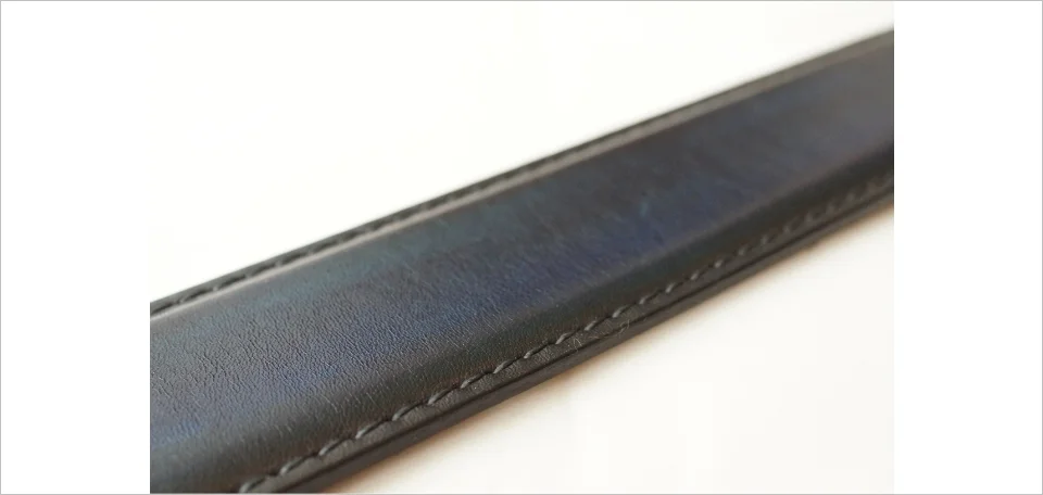 ベネチアンレザーで作るオーダーベルト