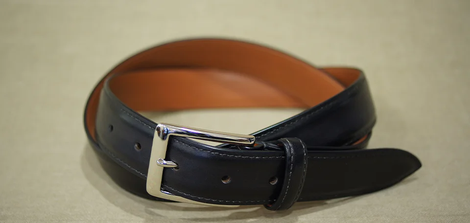 ベネチアンレザーで作るオーダーベルト