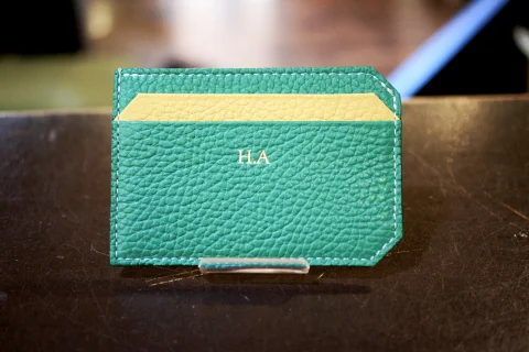 コバルトブルーの名刺入れ