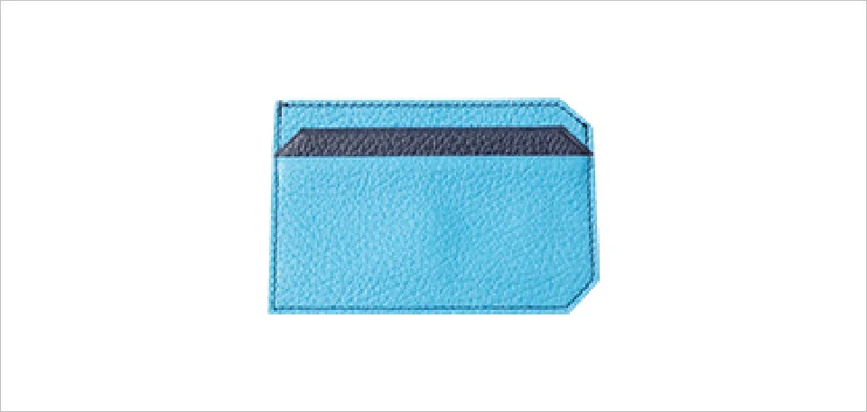 コバルトブルーのカードケース